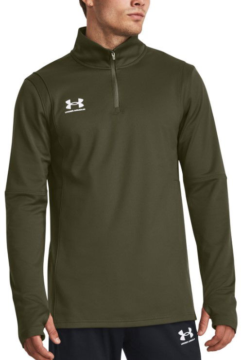 Sweatshirt Under Armour Midlayer Challenger Training Top Grøn | 1379588-390, 0