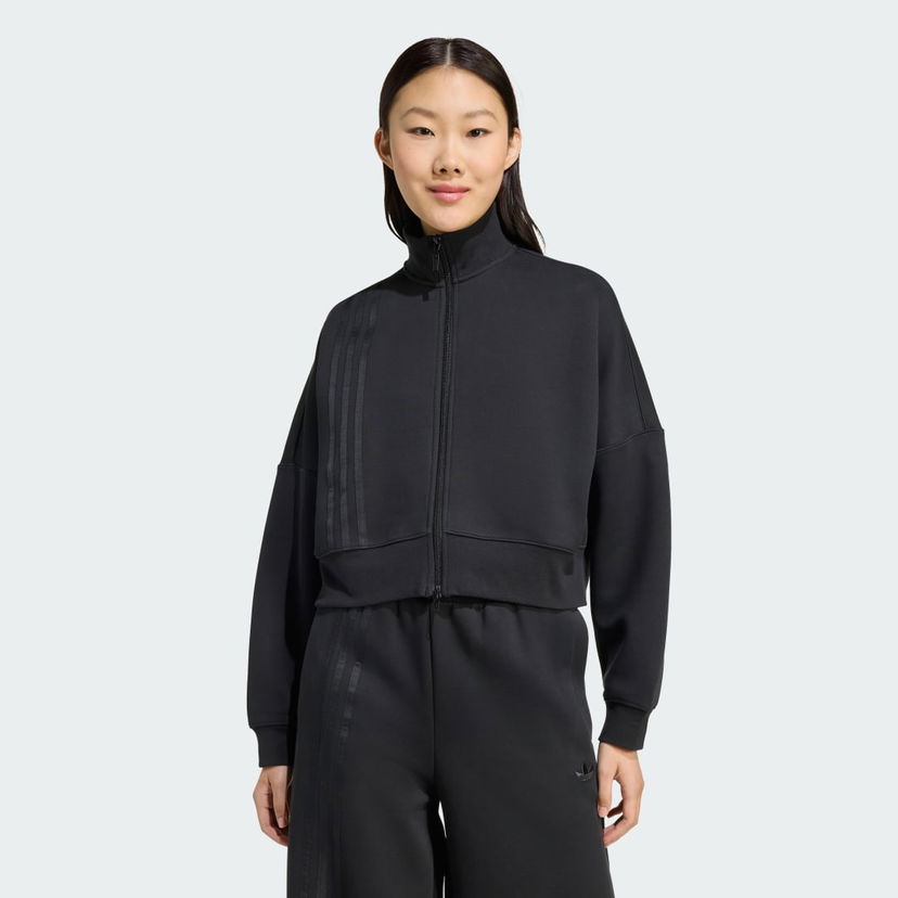 Sweatshirt adidas Performance Off Placed 3-Stripes Zip-Up Sweatshirt Sort | JX2705