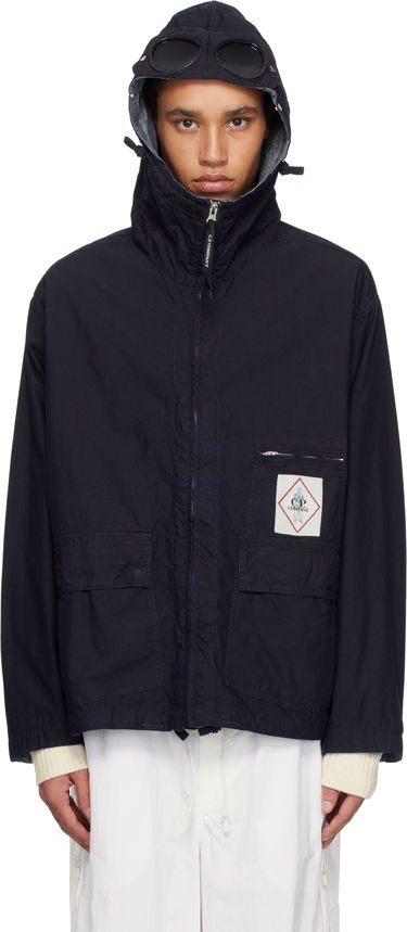 Vindjakke C.P. Company C.P. Company 50 Fili Goggle Hooded Jacket Mørkeblå | 18CMOW154A-110288W, 0
