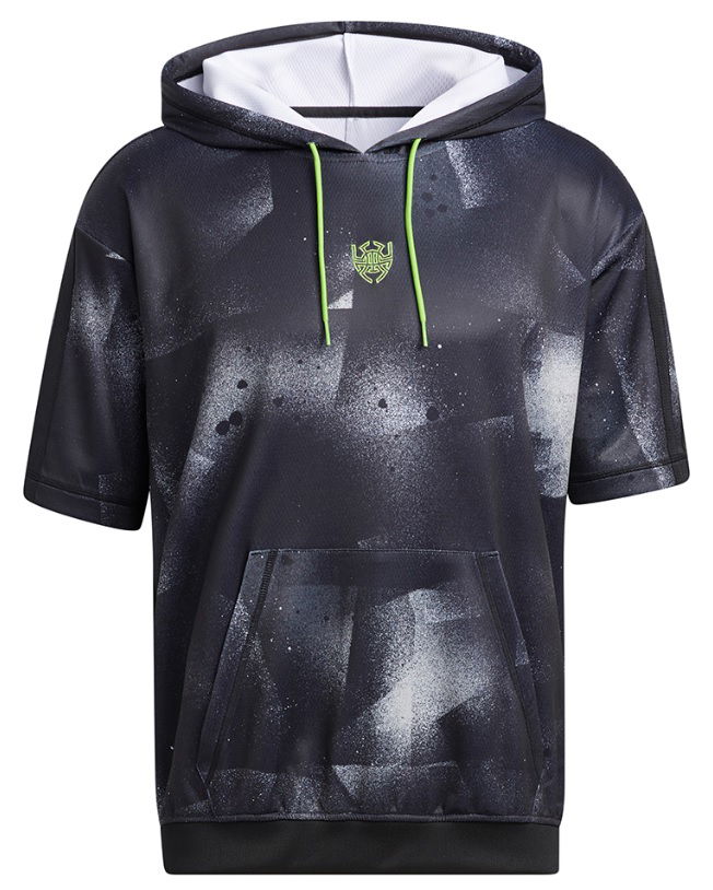 Sweatshirt adidas Originals Short Sleeve Graphic Hoodie Sort | hb5427