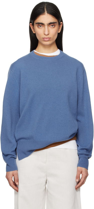 Sweater TOTEME TOTEME Crew-Neck Cashmere Knit Sweater Blå | 252-WRT1734-YA0016, 0