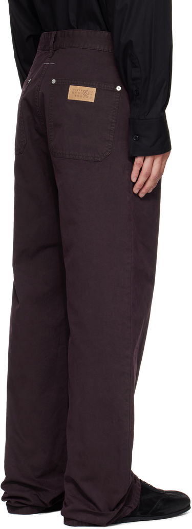 Cargo bukser Maison Margiela MM6 Maison Margiela 5-Pocket Carpenter Pants Lilla | SH2LA0044 S78548, 2