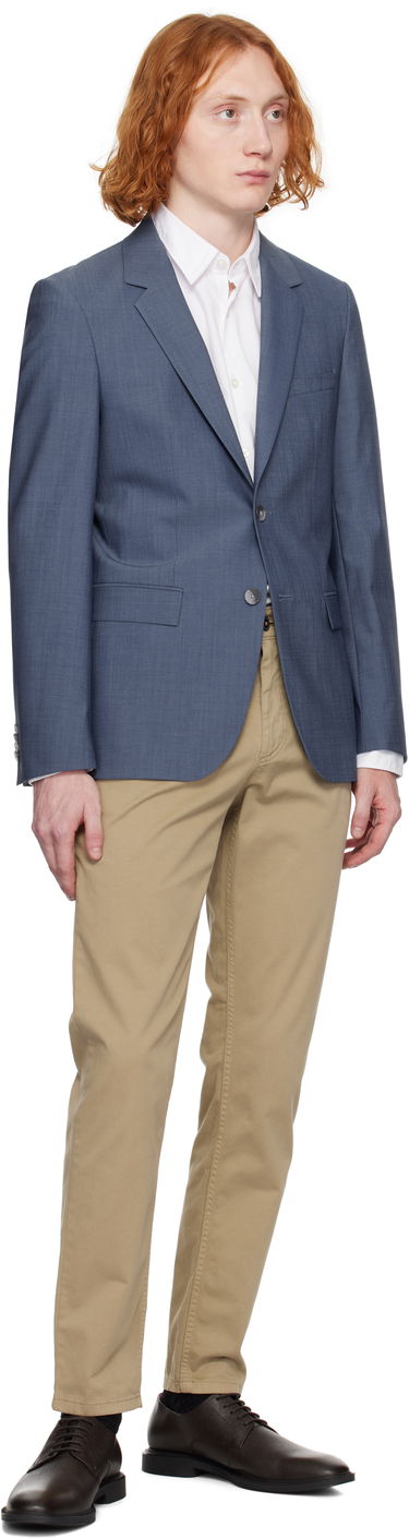 Jakke BOSS Slim-Fit Blazer Blå | 50535030, 3