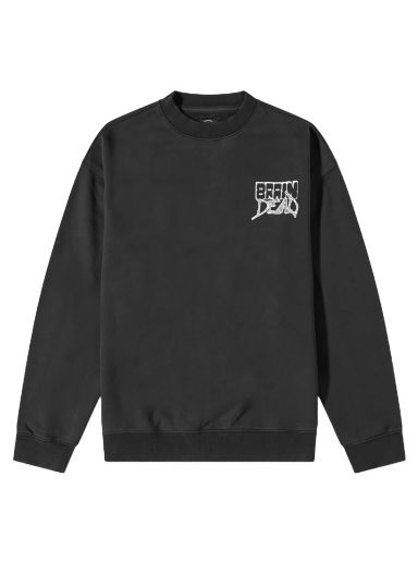 Sweatshirt Brain Dead Sludge Crew Sweat Sort | BDW22T10002580BK01