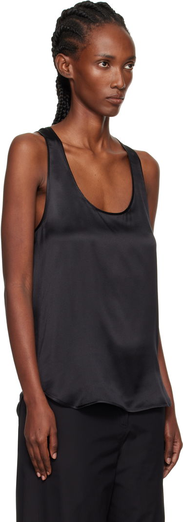Tanktop WARDROBE.NYC WARDROBE.NYC Silk Tank Top Sort | W1137F25SE, 1