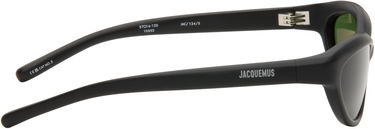 Solbriller Jacquemus Jacquemus 'The Curvo' Sunglasses Sort | JAC134C5SUN, 3