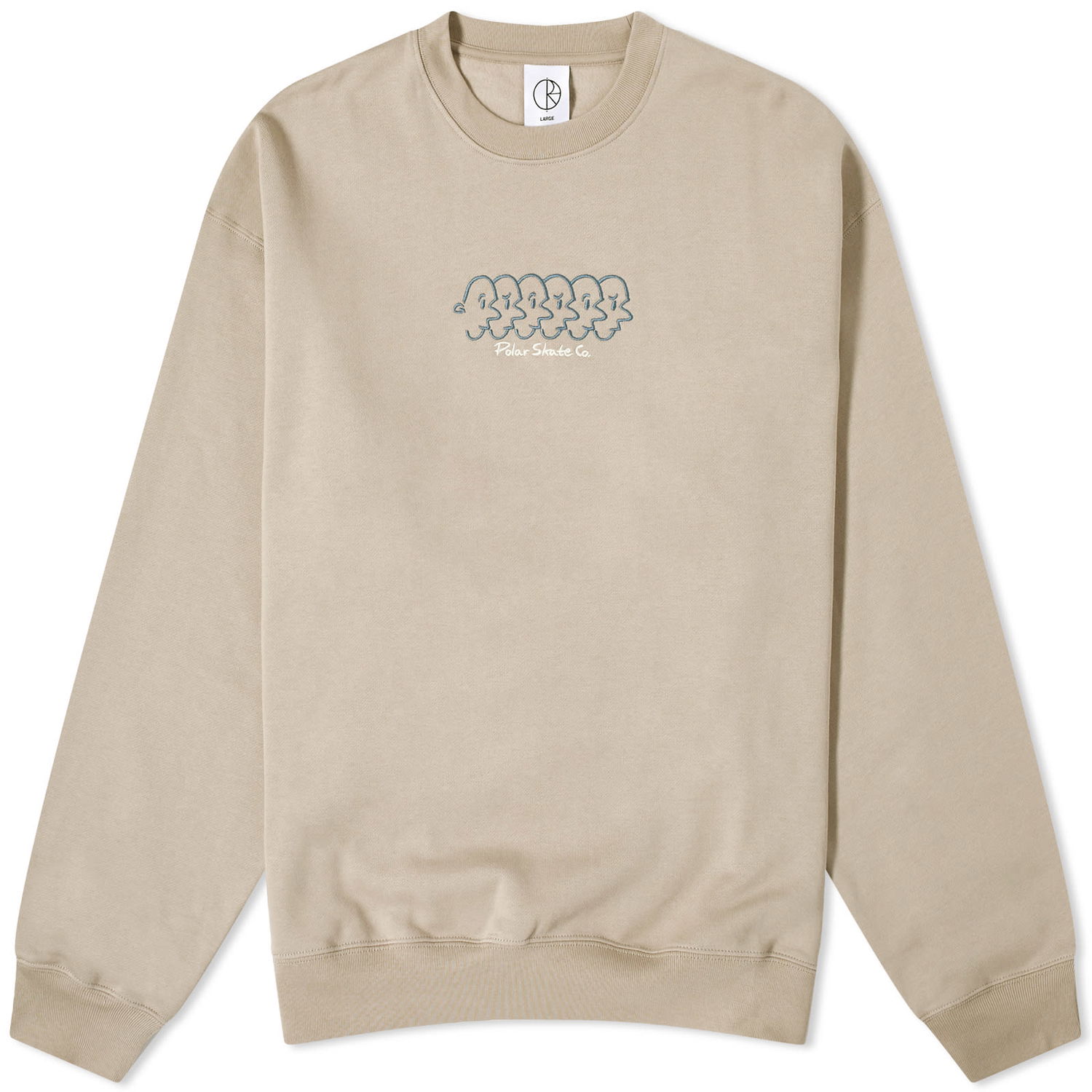 Sweater Polar Skate Co. Faces Crewneck Beige | PSC-W23-21, 0