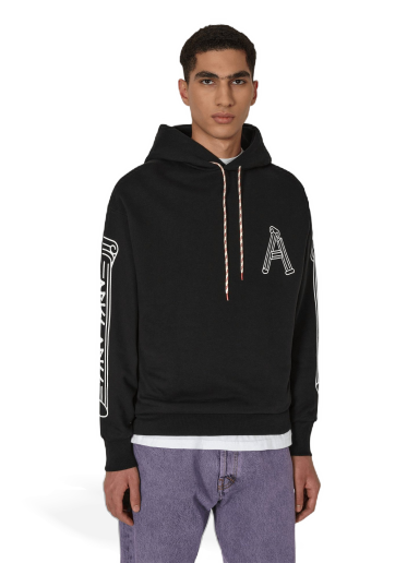 Sweatshirt Aries Column Hooded Sweatshirt Sort | FTAR20010 BLK