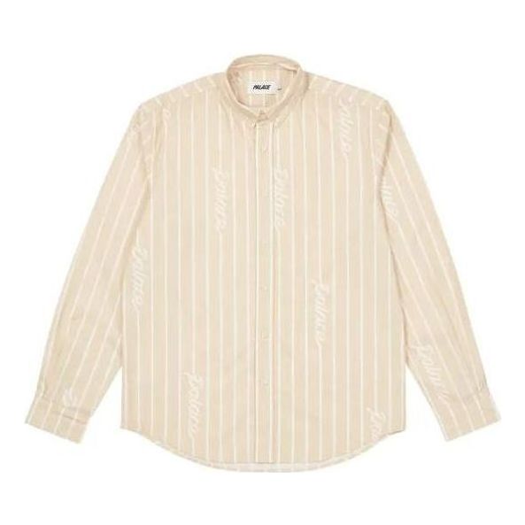 Skjorte Palace Palace Hand Stripe Shirt Beige | P23SHT015