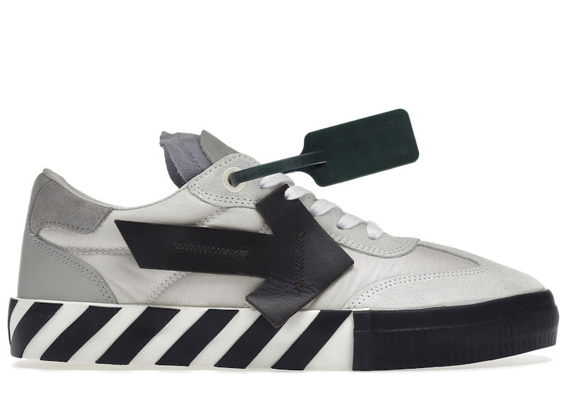 Sneakers og sko Off-White New Vulcanized Low White Black Grey Lilac Sort | OMIA232F22LEA0010110, 0