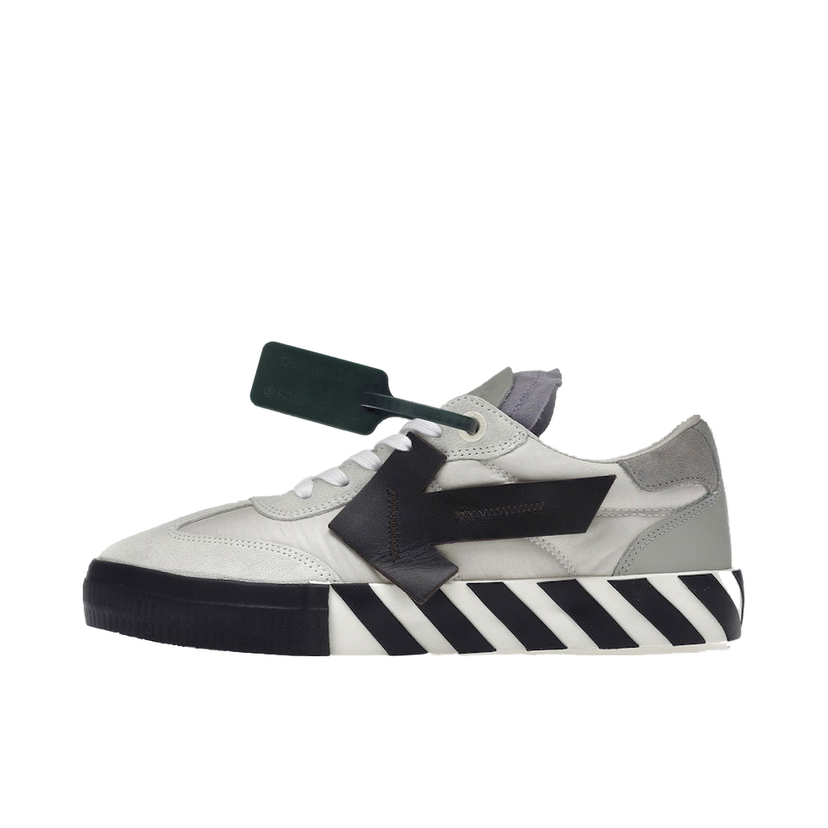 Sneakers og sko Off-White New Vulcanized Low White Black Grey Lilac Sort | OMIA232F22LEA0010110