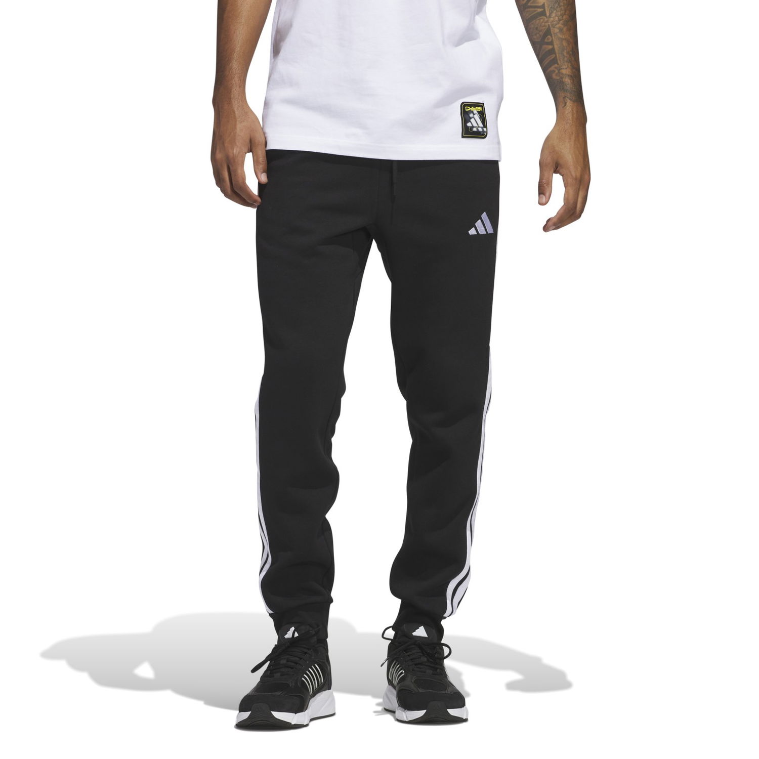 Joggingbukser adidas Performance 3-Stripes Fleece Track Pants Sort | JD1861, 1
