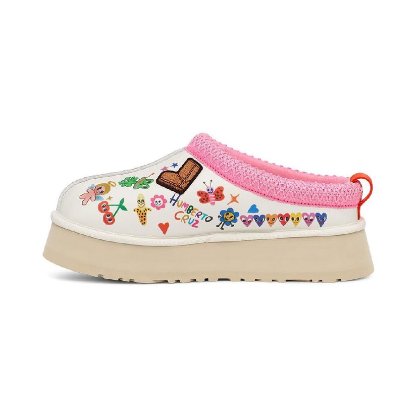 Sneakers og sko UGG Tazz Slipper Humberto Cruz Pop Sketch Lyserød | 1155751-WHT