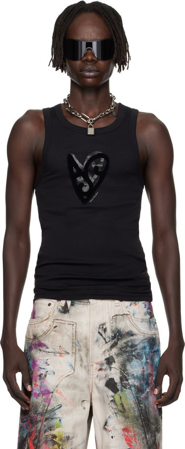 Tanktop Acne Studios Acne Studios Logo Tank Top Sort | CL0358-, 0