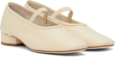Skopleje Aeyde Aeyde Pippa Leather Ballerina Flats Beige | A11-FL-GLVR25RO126-SS25-100-007, 3