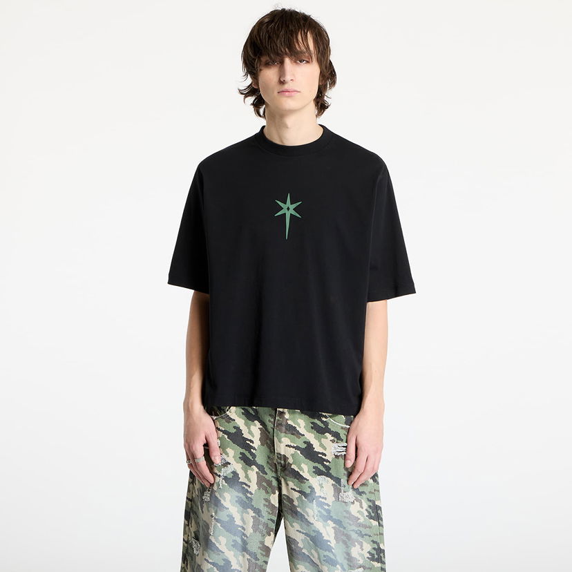 T-shirt Marcelo Burlon Marcelo Burlon County Goth Boxy T-Shirt Sort | CMAA05AS25JER0031052