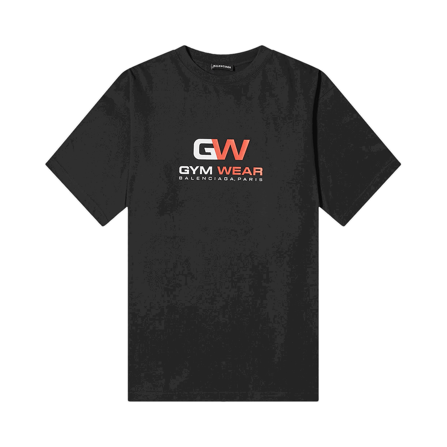 T-shirt Balenciaga Gym Wear Logo Tee Sort | 620969 TIVD5 1000, 0