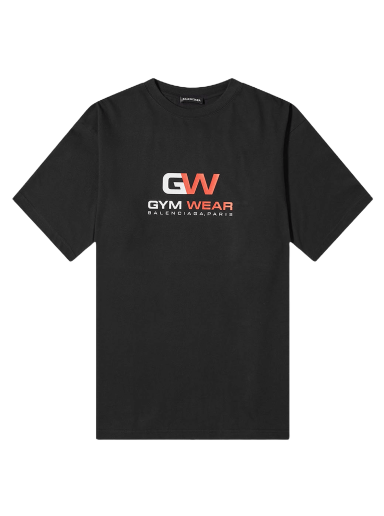 T-shirt Balenciaga Gym Wear Logo Tee Sort | 620969 TIVD5 1000