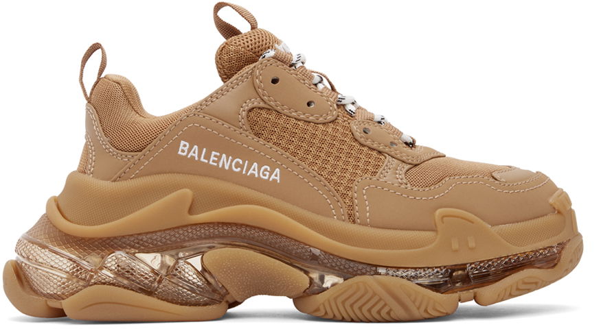 Sneakers og sko Balenciaga Triple S Clear Sole Sneakers "Tan" Brun | 544351 W2GA1-2706, 0