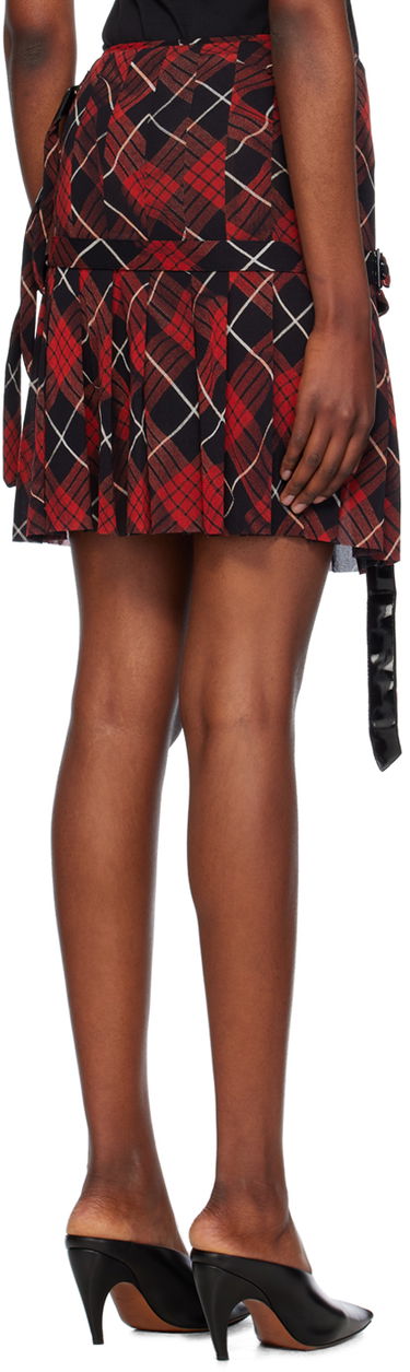 Nederdel Jean Paul Gaultier Distorted Tartan Skirt Rød | 24/31-F-JU105-T568-300001, 2