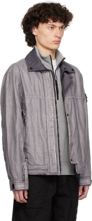 Vindjakke Stone Island Stone Island Raw Linen Plated Jacket Grå | K1S15 4100039 S0030, 1