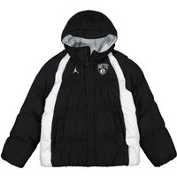 Puffer jakke Nike NBA Brooklyn Nets Courtside Puffer Jacket Sort | DN9769-010, 0