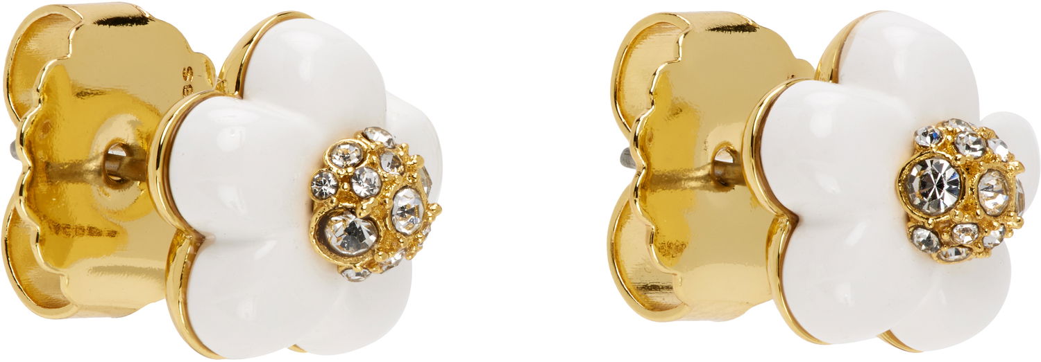 Øreringe Marc Jacobs Marc Jacobs 'The Daisy Stud' Crystal Earrings Hvid | 2P5JBR001J52, 1