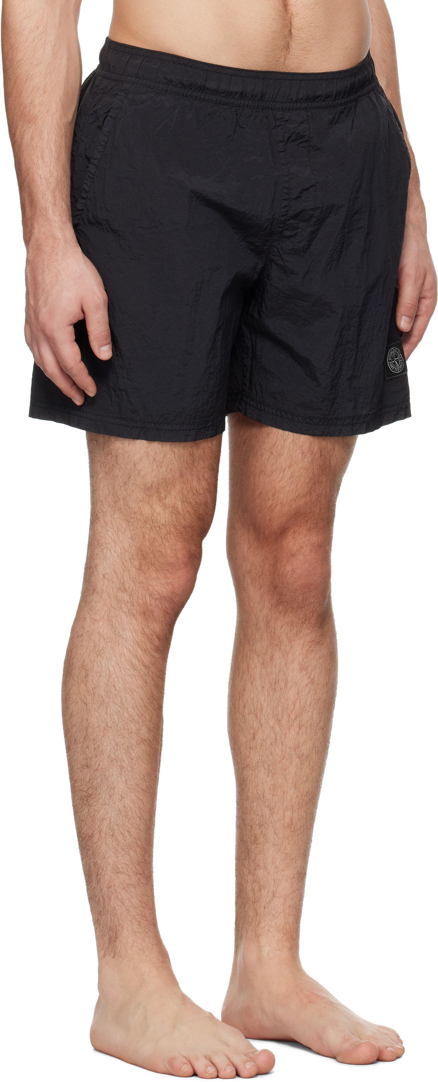 Badetøj Stone Island Crinkled Swim Shorts Sort | K1S15B100009S0043, 1