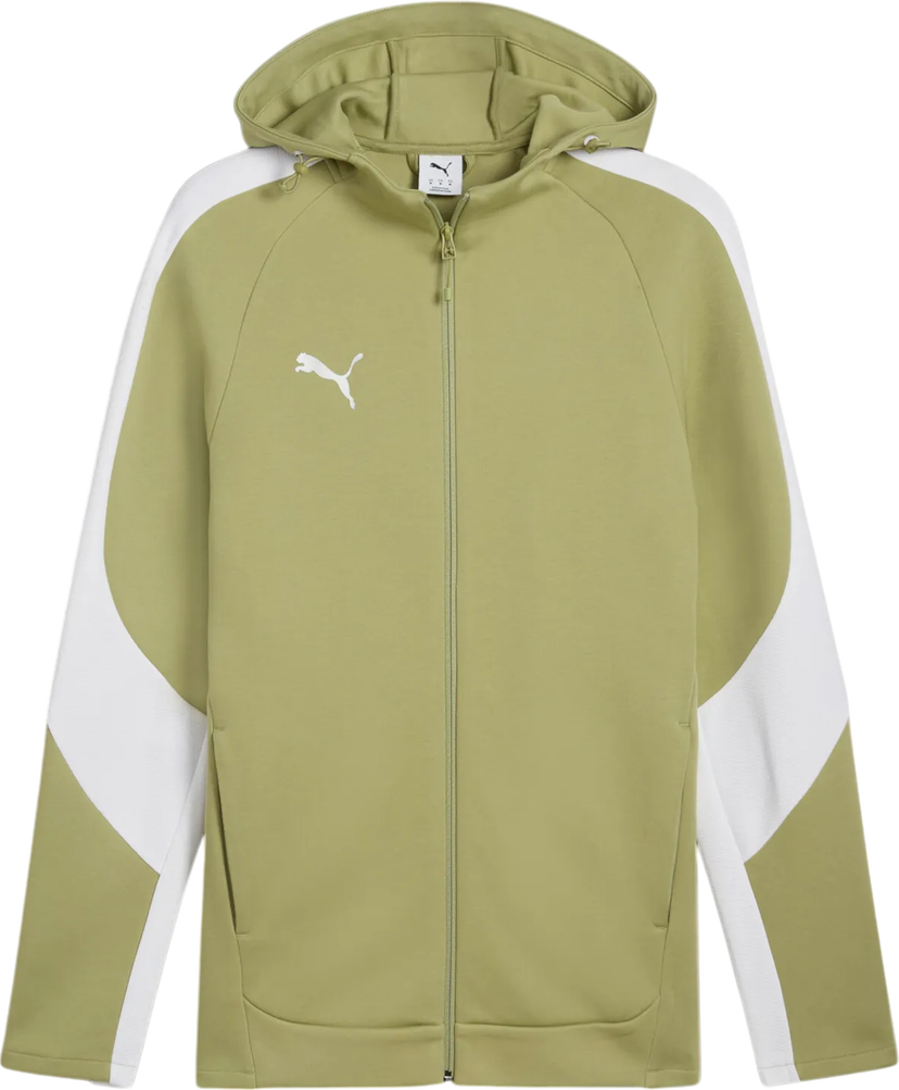 Sweatshirt Puma teamEVOSTRIPE Hooded Jacket Grøn | 659947-40