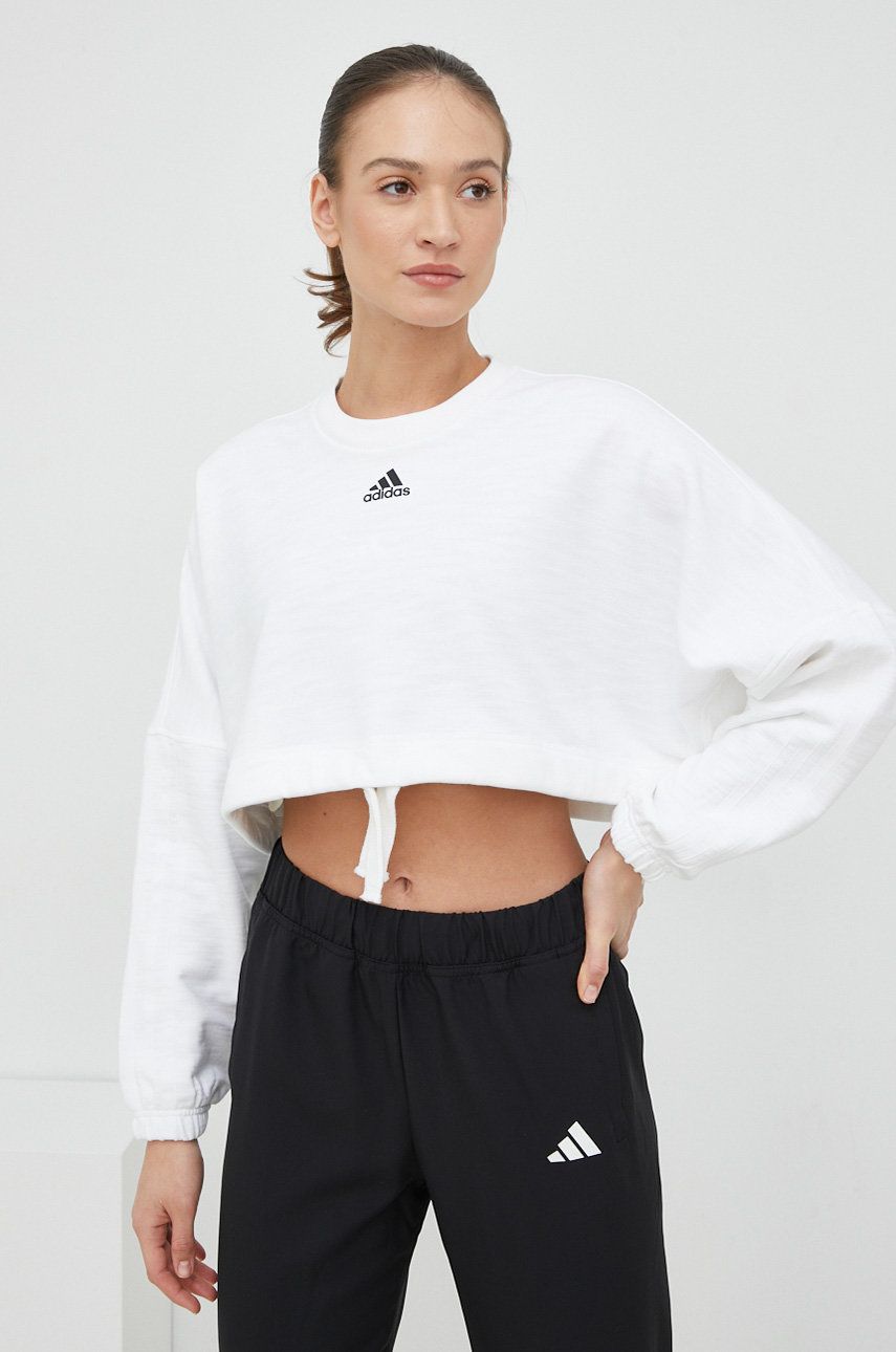 Sweatshirt adidas Originals Dance Crop Versatile Sweatshirt Hvid | IC6683, 0