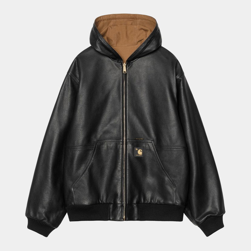 Jakke Carhartt WIP OG Active Leather Jacket 50th Anniversary Edition Sort | I035967_6