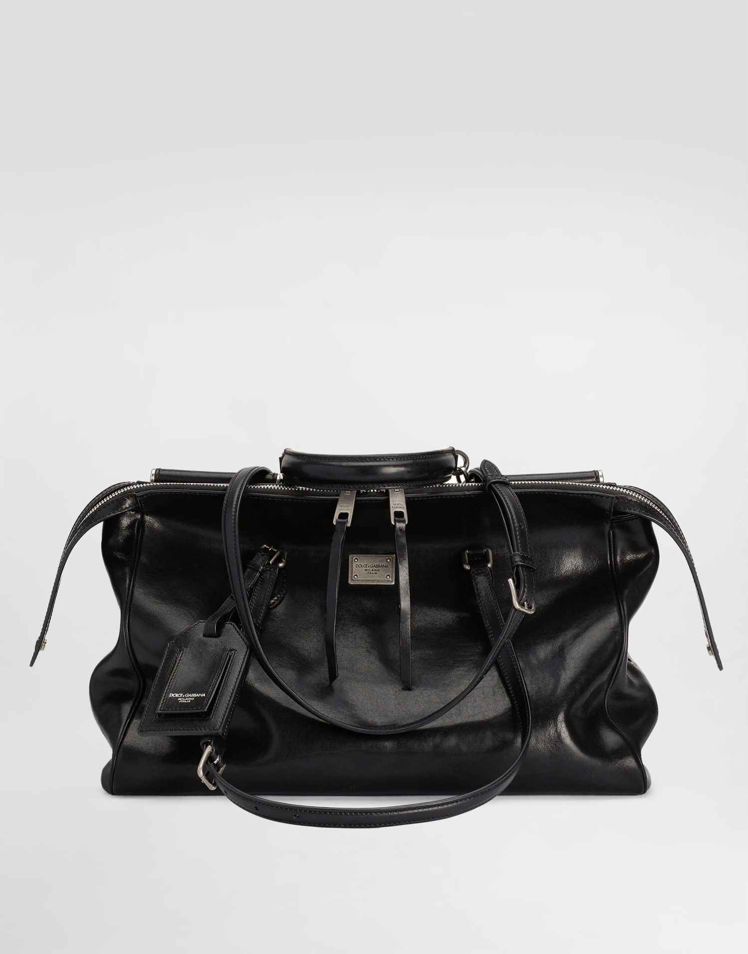 Skuldertaske Dolce & Gabbana Dolce & Gabbana Vittoria Leather Shoulder and Crossbody Bag Sort | BB7845AW11880999, 0