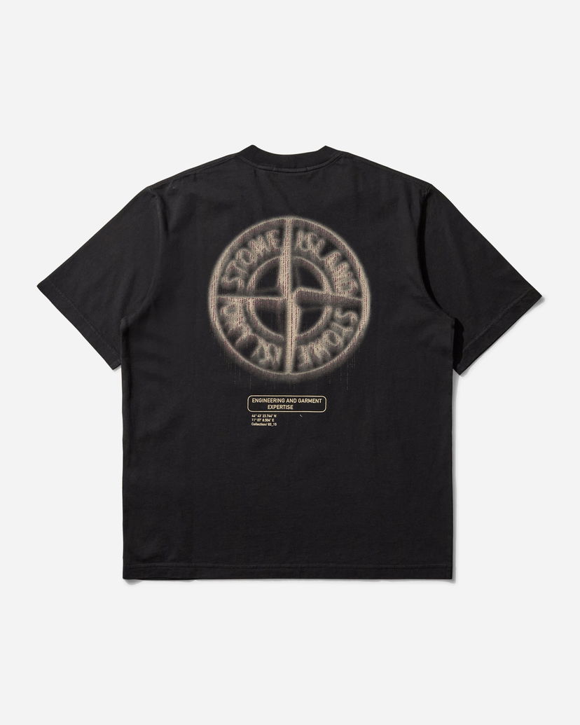 T-shirt Stone Island Bleeding Numbers T-Shirt Sort | K2S15-2100037-S0197 V0029