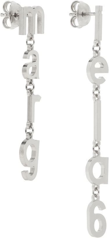 Øreringe Maison Margiela MM6 Maison Margiela Letter Logo Earrings Metalisk | SM6VG0085 P7212, 4