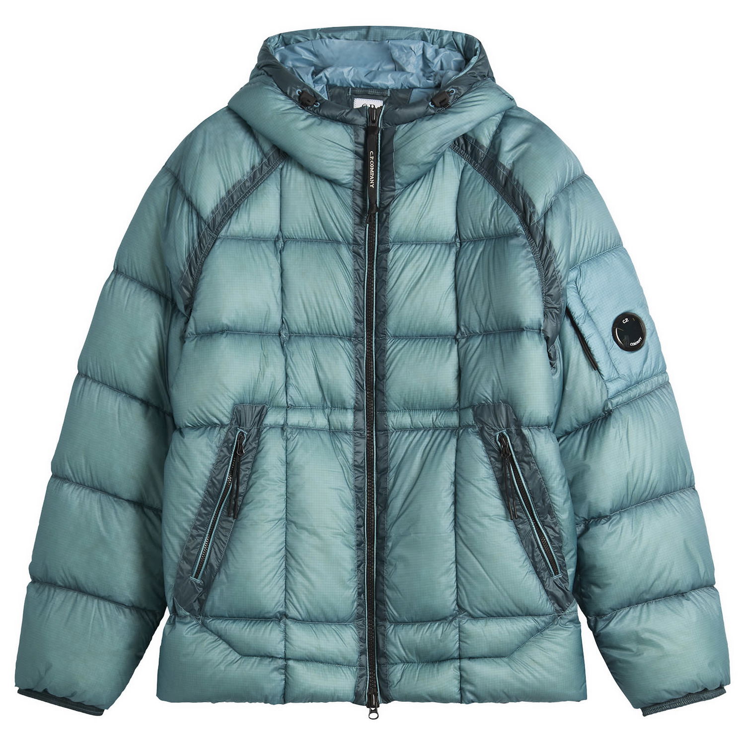 Puffer jakke C.P. Company DD-Shell Hooded Jacket Turkis | 19CMOW702A-110416A-815, 0