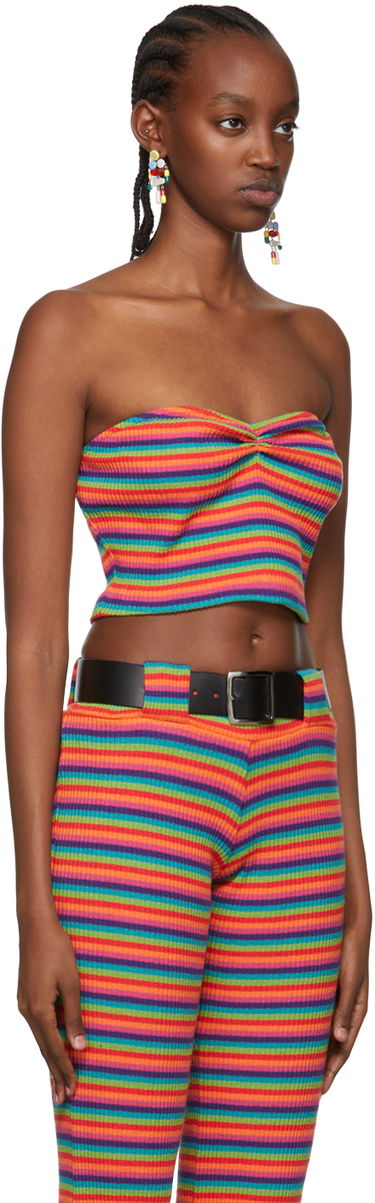 Tanktop Anna Sui Exclusive Striped Tube Top Flerfarvet | 522A20, 1