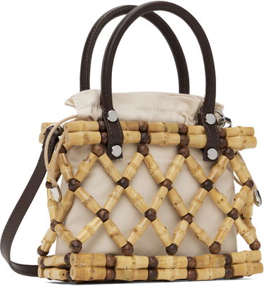 Håndtaske Feng Chen Wang Feng Chen Wang Woven Bamboo Bag Beige | FENG19AC16, 2