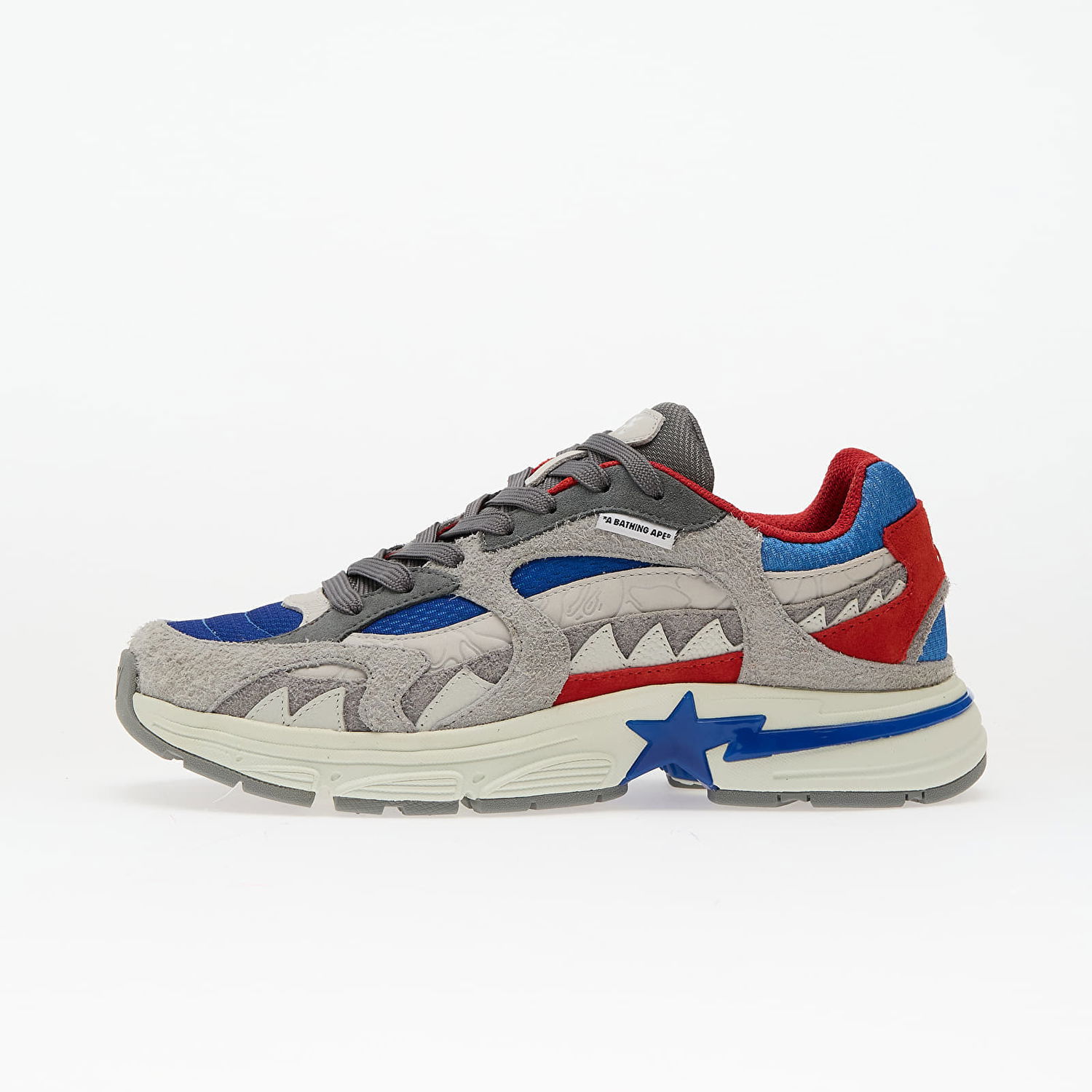 Sneakers og sko BAPE A BATHING APE Bape Shark Sta 2 M2 Grå | 001FWL301320MBLU, 0