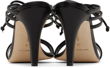 Tilbehør Manolo Blahnik Manolo Blahnik Bomasan Tie Heeled Sandals Sort | 423-1653, 1