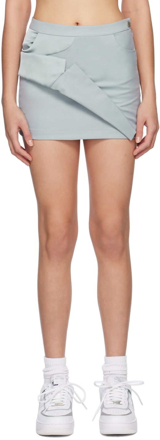 Nederdel Feng Chen Wang Feng Chen Wang Asymmetric Miniskirt Grå | FWS15SK03