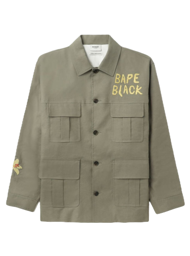 Jakke BAPE Black Embroidery Hunter Jacket Grøn | 1J20-140-006