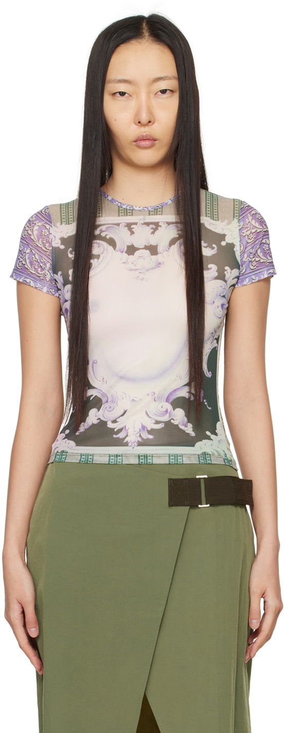 T-shirt Miaou Miaou Mini T-Shirt Flerfarvet | 7026PM2EMB