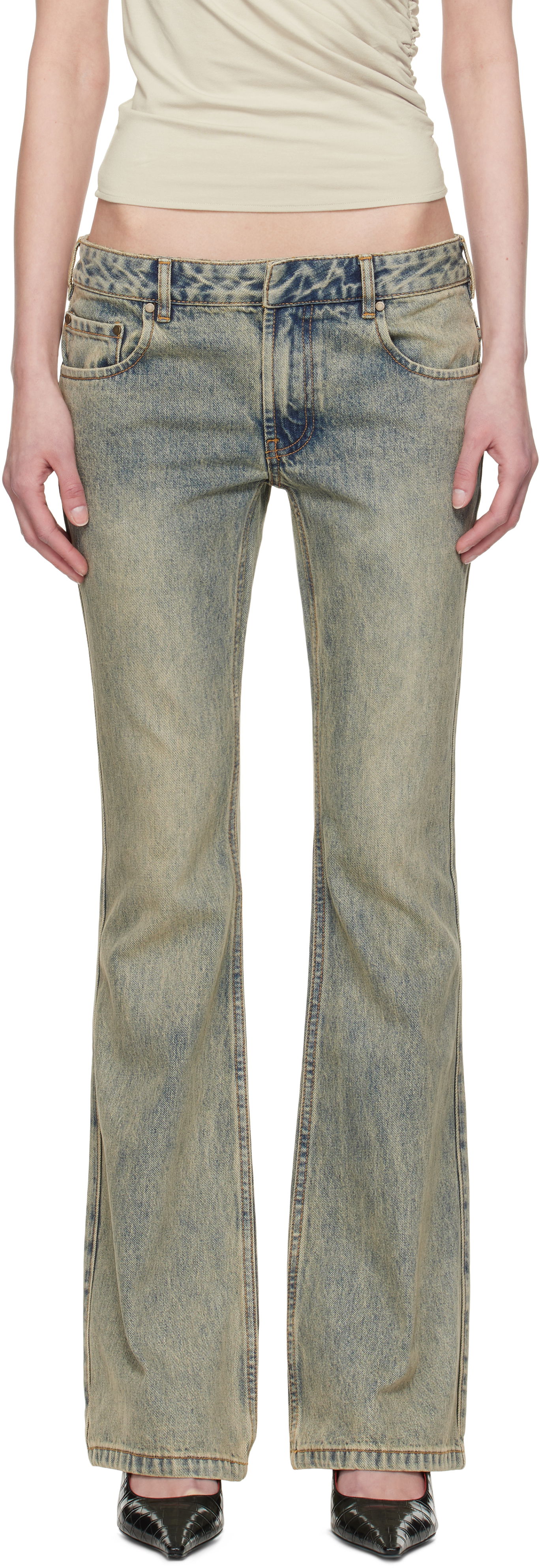 Jeans Entire Studios Entire Studios Slim-Flared Jeans Blå | ES2589SW, 0