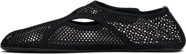 Sneakers og sko Alaïa ALAÏA Fishnet Ballerina Flats Sort | AA3A065TK050, 2