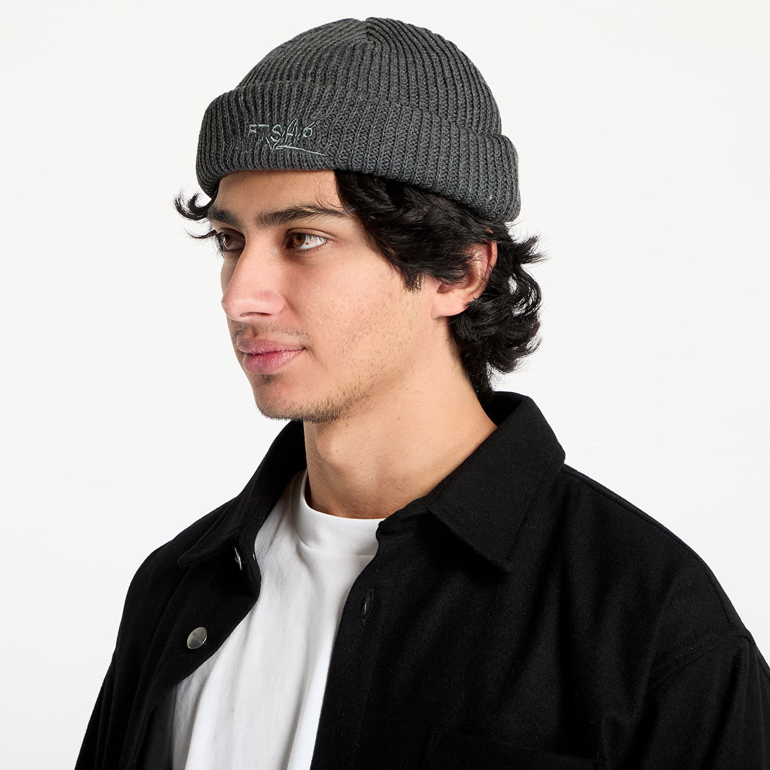 Beanie Footshop Everyday Pebble Grey Beanie Grå | FTSHP_459, 0