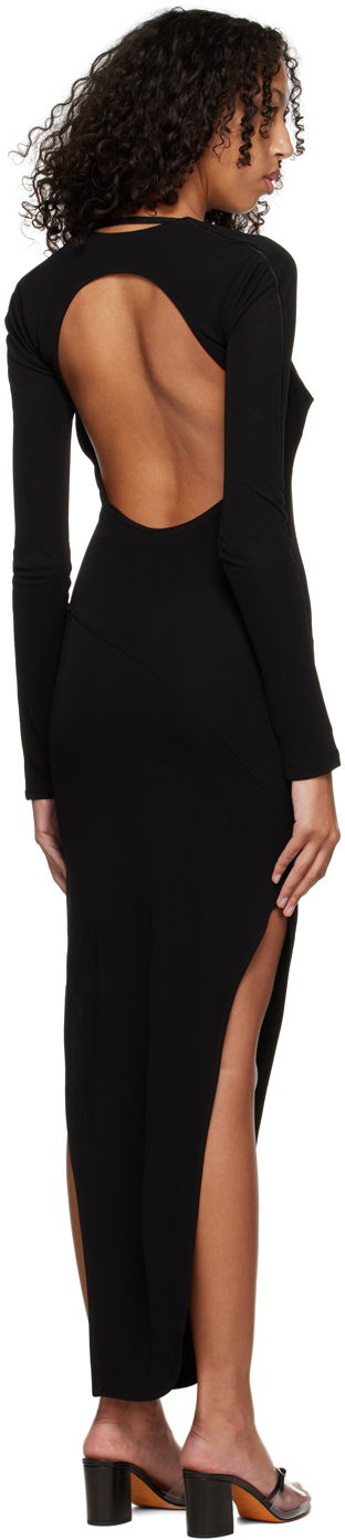 Kjole Helmut Lang Cutout Midi Dress Sort | M07HW601, 2