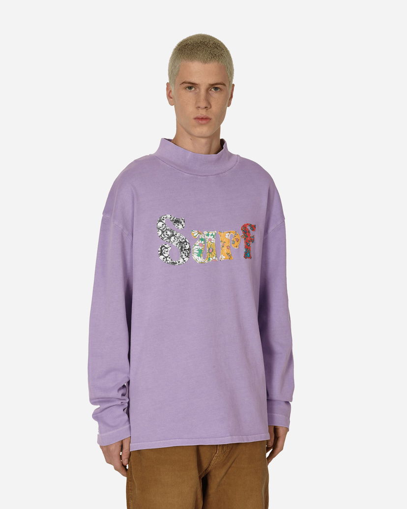 Sweatshirt ERL Patch Longsleeve T-Shirt Lilla | ERL08T009 1