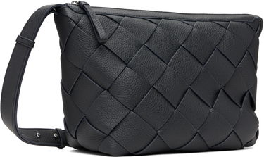 Skuldertaske Bottega Veneta Bottega Veneta Diago Medium Woven Leather Shoulder Bag Mørkeblå | 795125 V4FV1 4211, 1