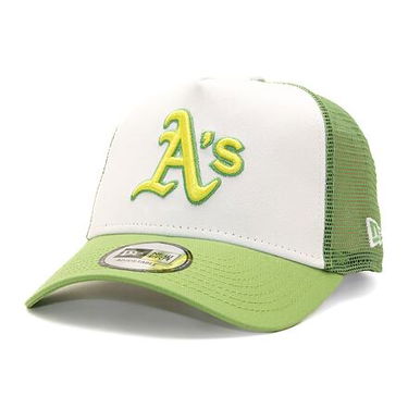 Kasket New Era 9FORTY A-Frame Trucker MLB Style Activist Oakland Athletics Cooperstown Green / Cy Grøn | 60435091, 0