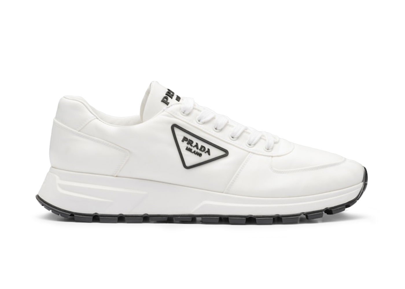 Sneakers og sko Prada PRAX 01 sneakers White Black Hvid | 4E3576_3LFV_F0009, 0